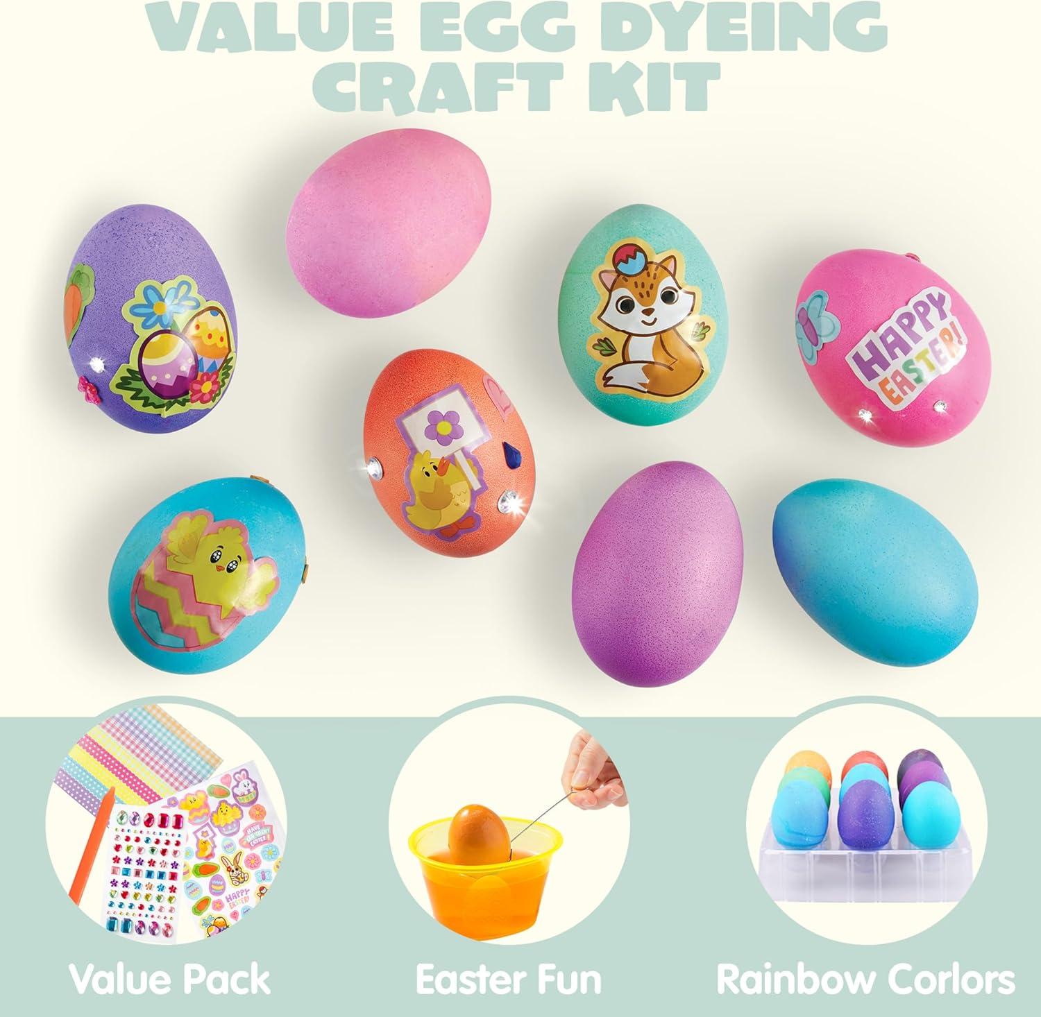 Klever Kits 20Pcs DIY Easter Egg Decorating Kit, Dye Kit with Gradient ...