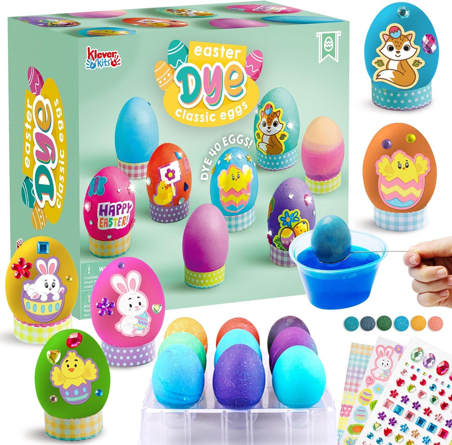 Klever Kits 20Pcs DIY Easter Egg Decorating Kit, Dye Kit with Gradient ...